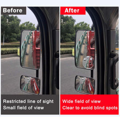 Z-oneMart stick-on mirror with 3M adhesive for easy, secure mounting.