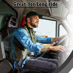 ZONETECH cooling car seat cushion back view illustrating snug seat fit