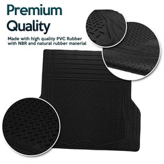 ZONETECH nibbed needle backing keeps mat in place during trips