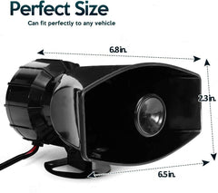 Zonetech siren mic PA assembly close-up for clear voice