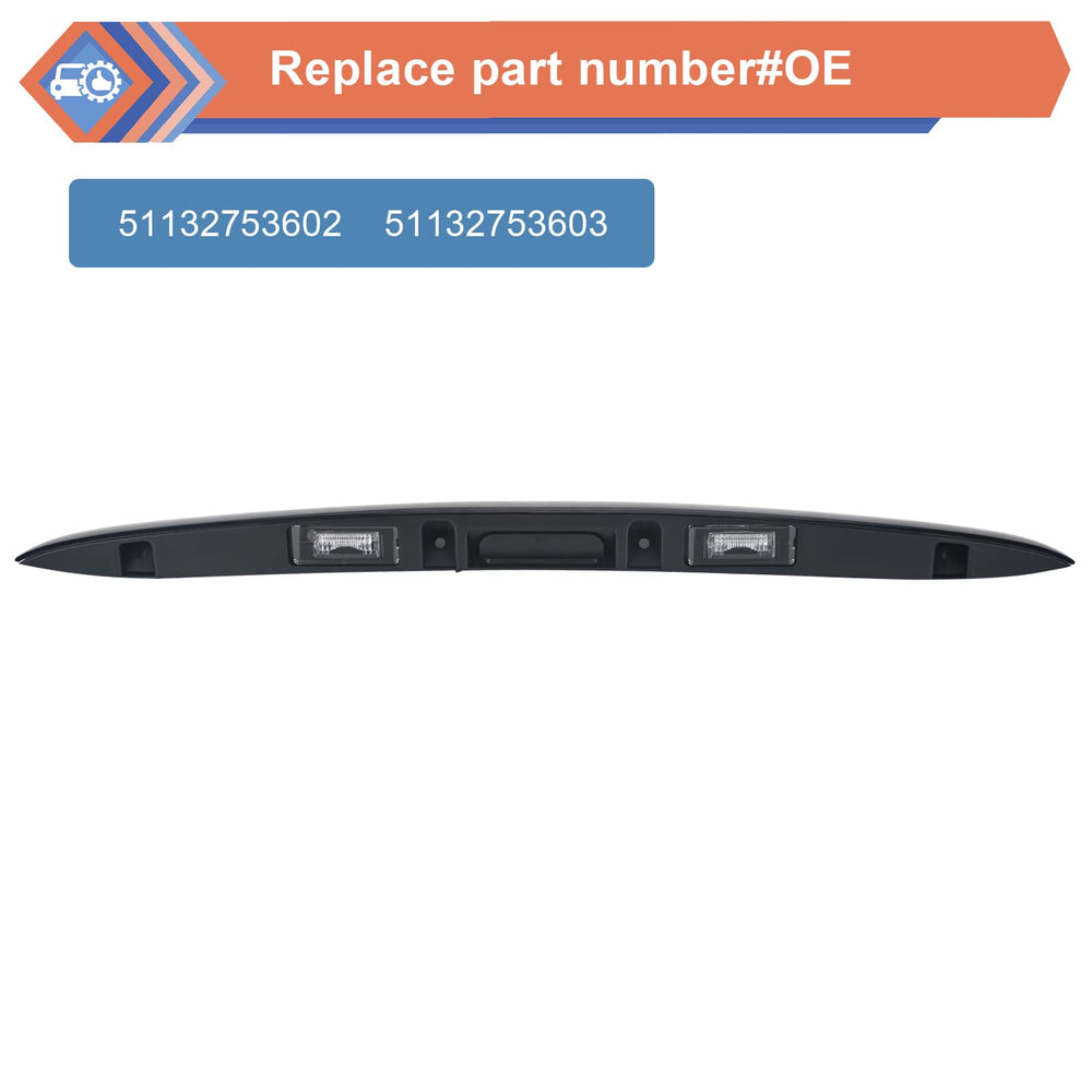 ZONFANT chrome Mini Cooper rear hatch handle upgrade