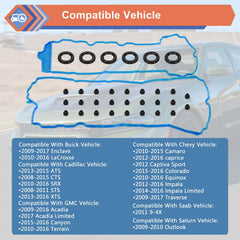 ZONFANT valve cover gasket set for GMC Acadia emphasizing durable materials