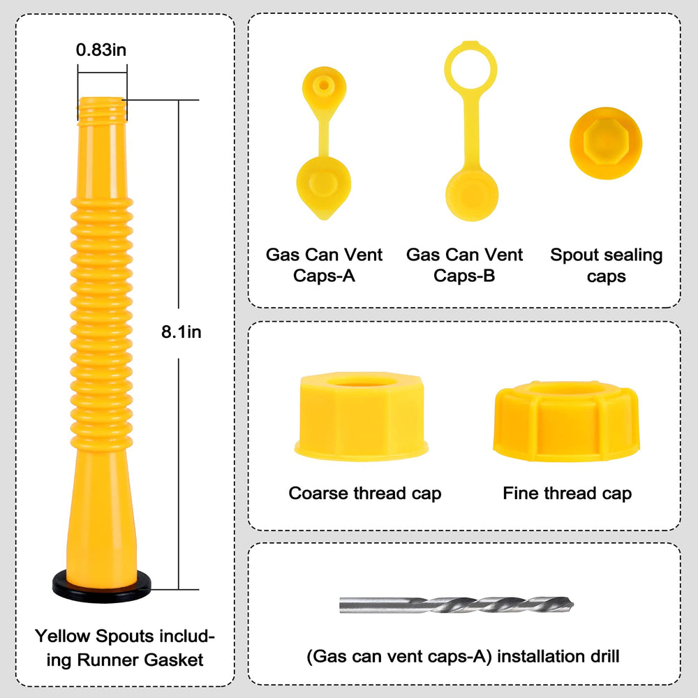 Zoolowua kit includes everything for immediate use on 1/2/5/10 gallon cans.