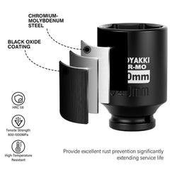 ZOYAKKI corrosion-resistant socket ideal for impact driver use
