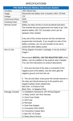 ZOZOMOTORS battery switch kit for cars, trucks, RVs, and more.