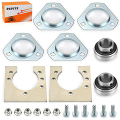 Zozoye 1in live axle bearing kit installed on go-kart for smooth operation.