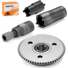 Zozoye 28mm starter clutch removal nut tool enables secure disassembly.