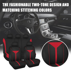 Zpana breathable red material for comfortable car rides