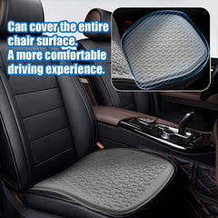 Zpana gel seat cushion features honeycomb ventilation for airflow and cooling.
