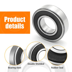 Zreneyfex packaging showing two bearings and seals for quick replacement.