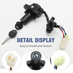 Zreneyfex ignition switch for Yamaha YZF-R6 2004-2015 supports secure, quick key operation.