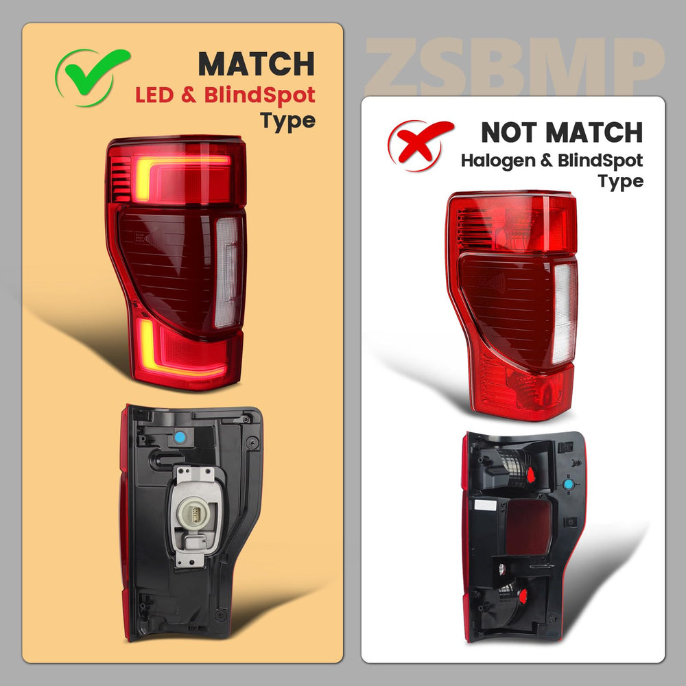 ZSBMP Platinum/Limited LED tail light for Ford F-series trucks