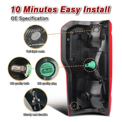 ZSBMP tail light for Ford F-250/F-350 left side, easy plug-and-play replacement.