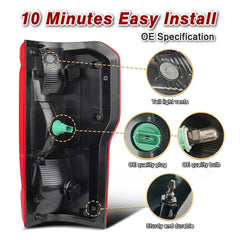 ZSBMP tail light for Ford F-350 left driver, clear lens for high visibility.