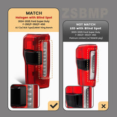 ZSBMP tail light OEM compatibility badge with PC3Z13405B reference.