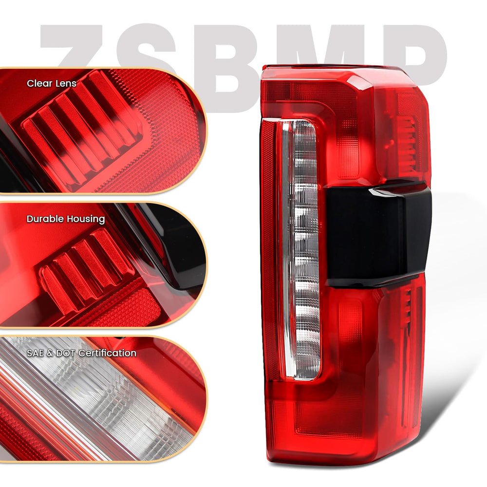 ZSBMP tail-light package includes a single rear taillight assembly