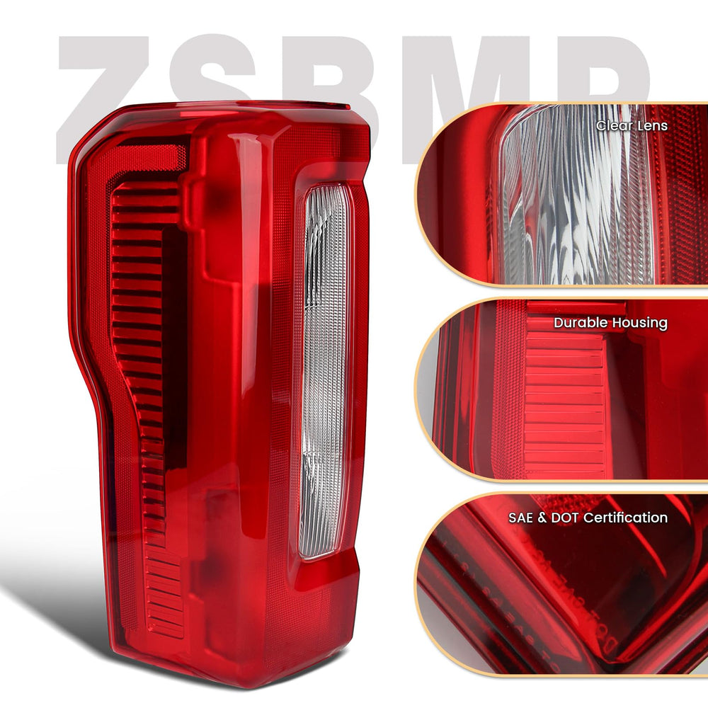 ZSBMP tail light housing detail on left side showing build quality