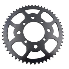 ZTDZZH 53-tooth rear sprocket close-up, 76mm ID for reliable 420 chain fit.