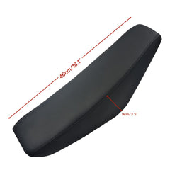 ZTDZZH black 46cm seat side profile, ergonomic form for comfortable long rides