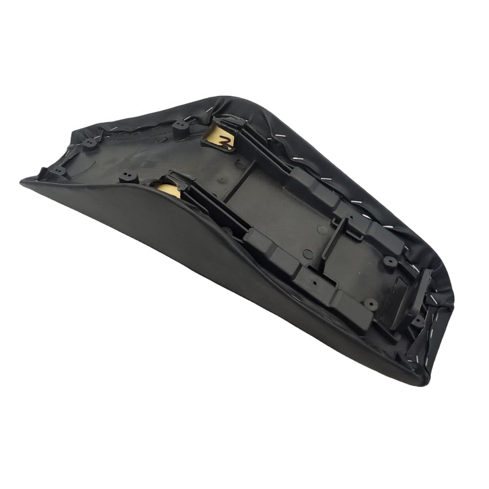 ZTDZZH black 46cm seat stitch detail, shows quality and wear resistance