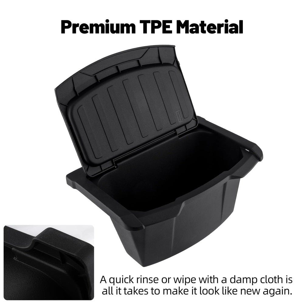 ZTGPMP Anti-slip lid and compact trash bin for Model Y drives