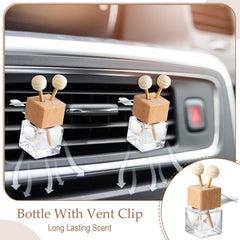Zubebe diffuser installed on a car vent for quick fragrance.