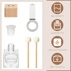 Zubebe vent clip on diffuser bottle easy to install on car vents