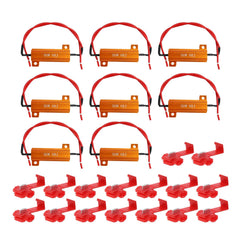 Resistors with clips enabling quick, secure wiring
