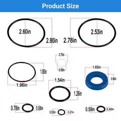 Seal kit packaging showing contents and fitment overview