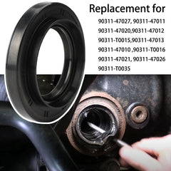 ZUDZUW front-drive seal closeup showing OEM-style fit for Toyota 4Runner.