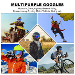 ZukMi goggles with adjustable strap to fit youth and adults including helmets.
