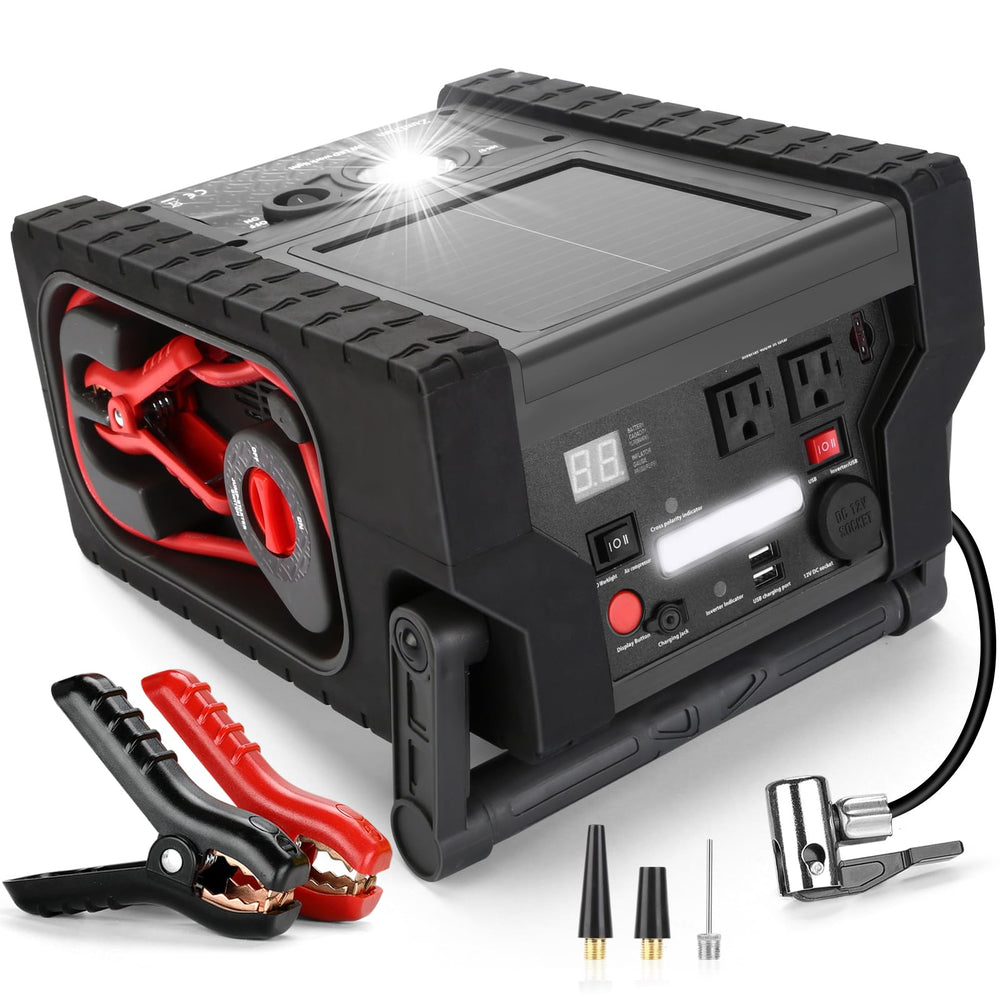 ZunDian 2000A jump starter with air compressor for quick vehicle boost