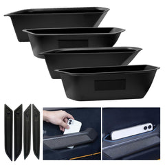 Zuwok door storage box in Ford Bronco front-left pocket with anti-slip mat keeps items secure