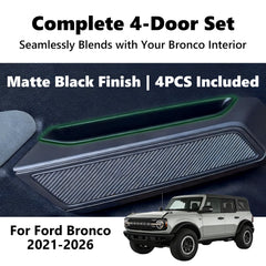 Zuwok 4-piece set blends with matte black interior for a clean look