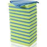 Zwipes microfiber towels in assorted colors for contamination-free cleaning across rooms.