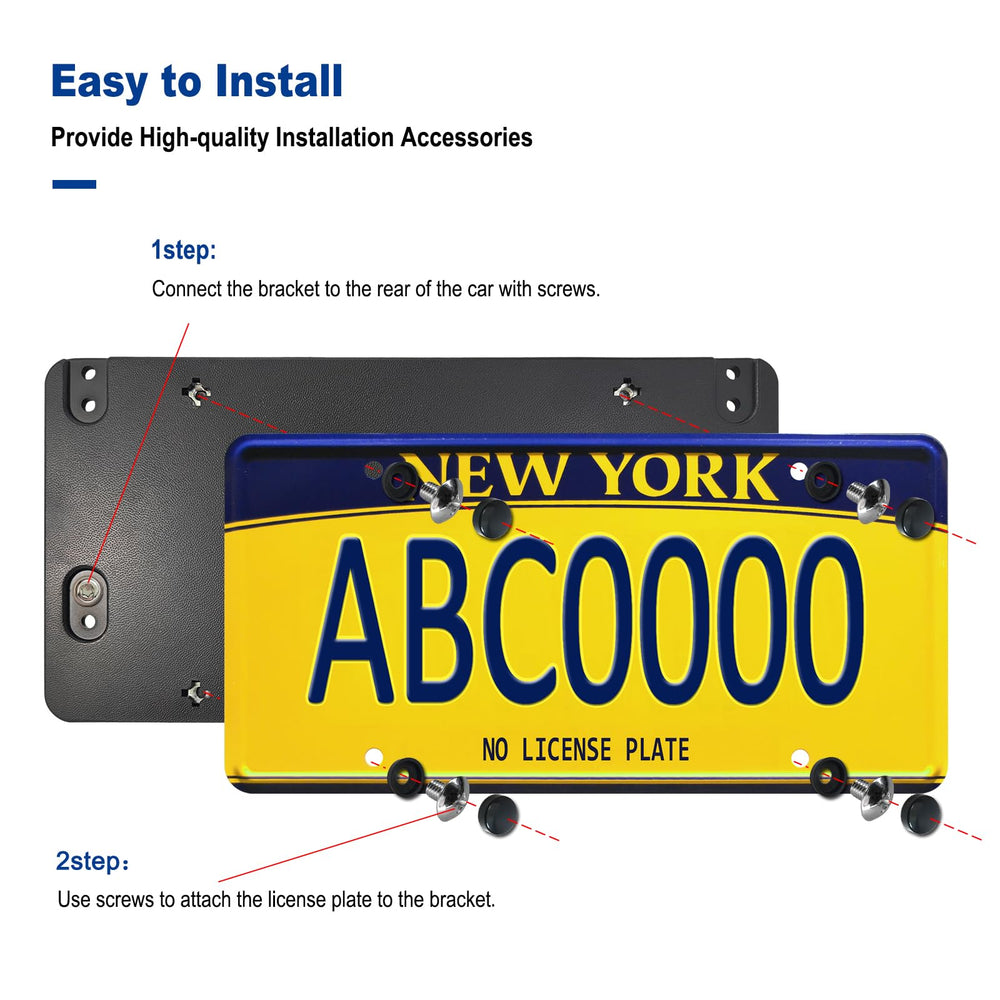 ZXFOOG ABS plastic rear bracket resists weather and wear