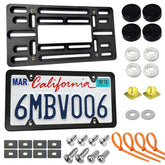 ZXFOOG front license plate mount bracket on bumper for drill-free installation