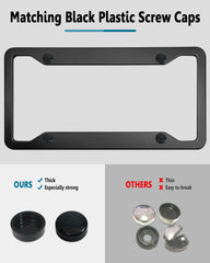 ZXFOOG license frame screws caps kit includes mounting hardware for easy installation