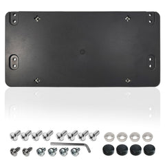 ZXFOOG rear license plate bracket mounted on a Mercedes bumper for secure mounting