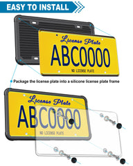 ZXFOOG universal license plate screws bolts—secure fastening for most vehicles.