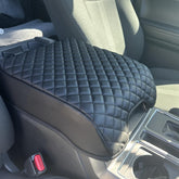 Zxiaochun center console cover for F-150 top view protects armrest lid from wear.