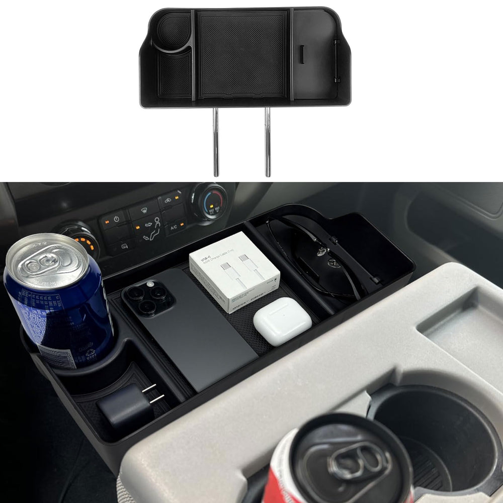Zxiaochun center console headrest tray for Ford F-Series keeps essentials organized on the go.