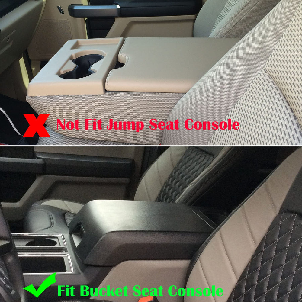 Zxiaochun leather console lid cover with precise fit for Ford F-Series.
