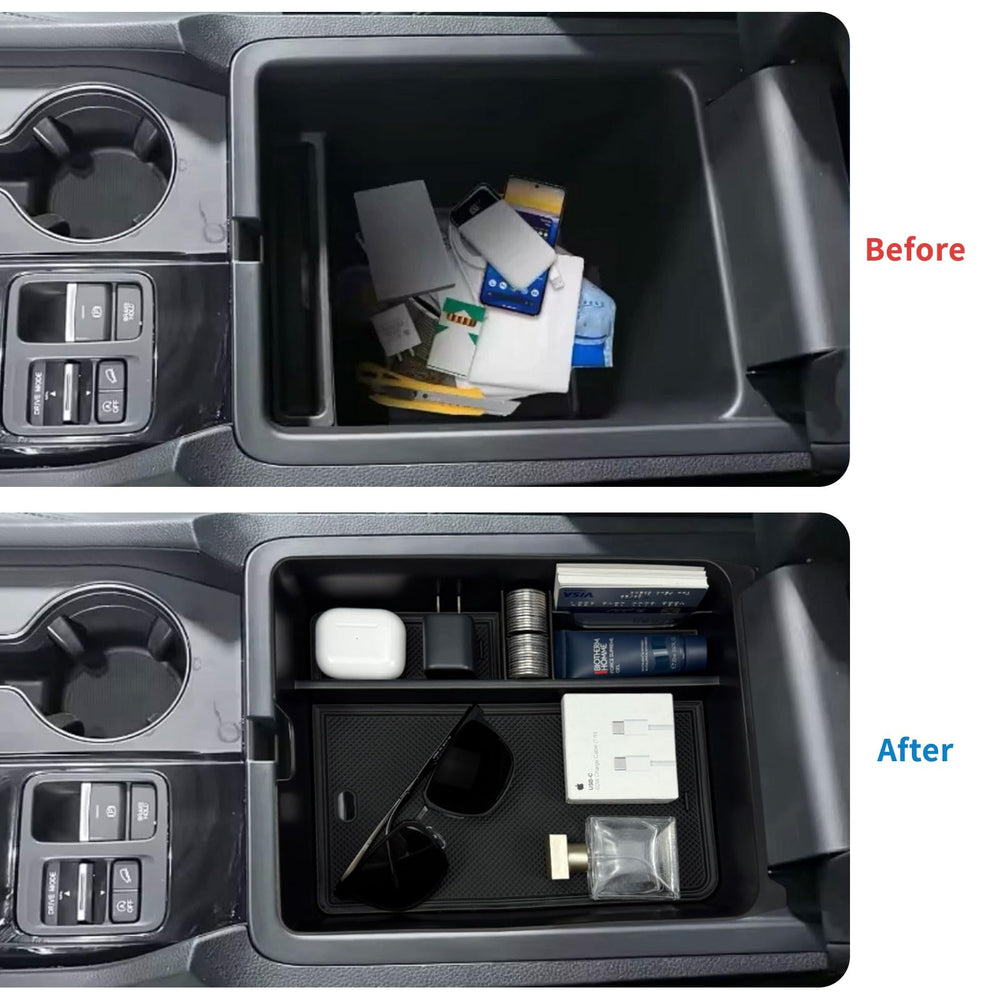 Zxiaochun center console organizer for Honda Passport reduces clutter on the go.