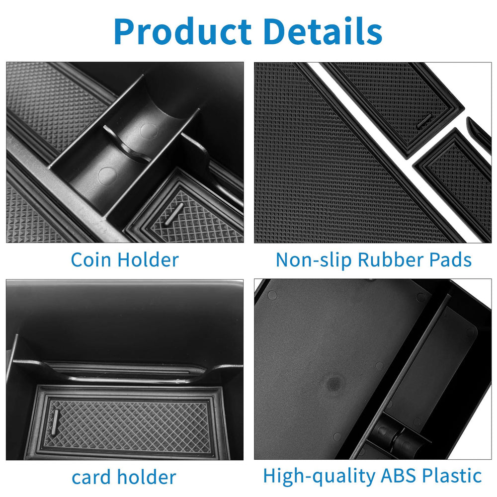 Zxiaochun center console tray close-up shows precise fit and compartments.