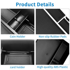 Zxiaochun center console tray close-up shows precise fit and compartments.