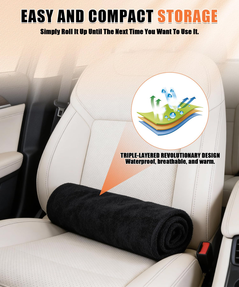 ZXRAINY built-in strap enables compact storage in the glove box.