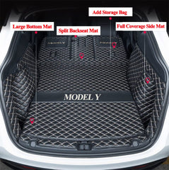 ZYCHUANGYING cargo mat for Tesla Model Y back seat protector keeps seats clean