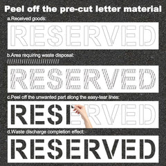 ZYIDBNG PET stencil durability resists wear for repeated outdoor use.