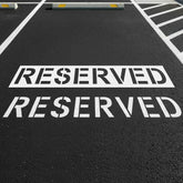 ZYIDBNG reserved parking stencil 12-inch letters for clear, compliant markings.